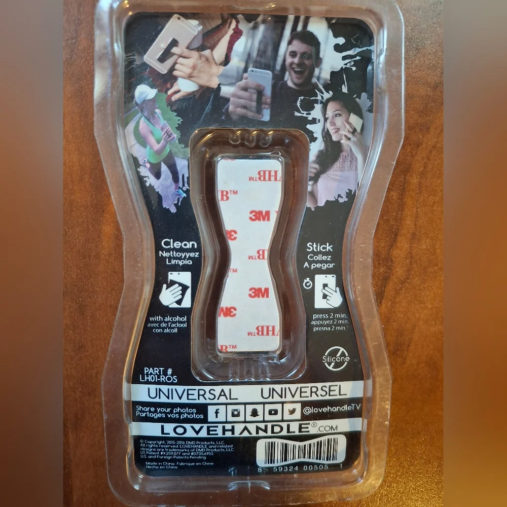 LoveHandle Rose Gold Elastic Phone Grip 2487-WP-103 -2 Available Priced For One